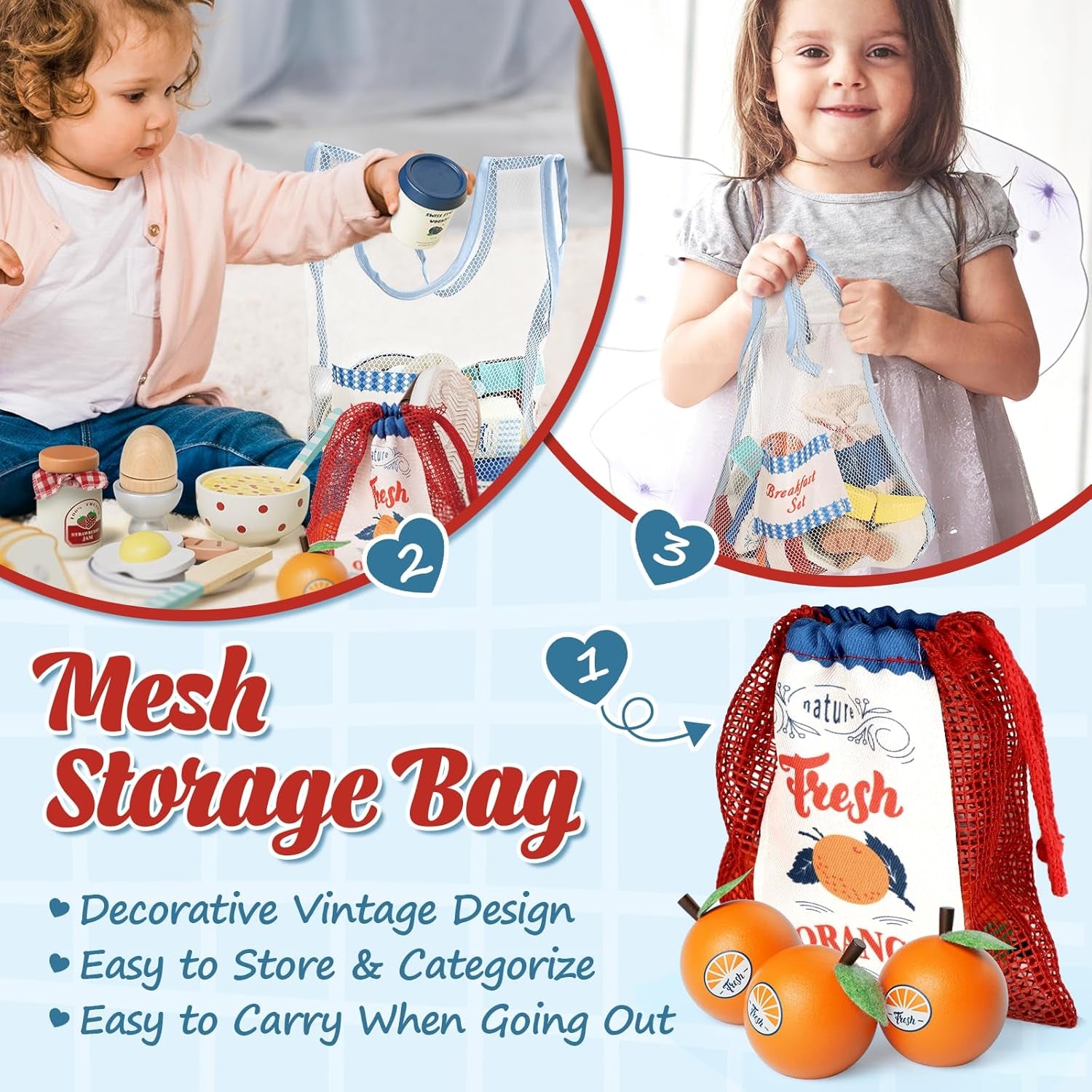 Lehoo Castle Wooden Breakfast Play Set