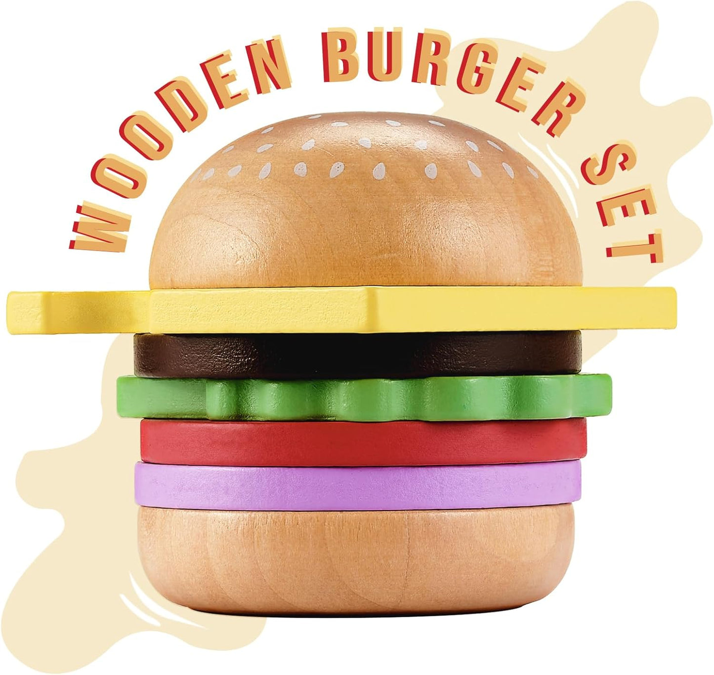 Wooden Burger Play Set