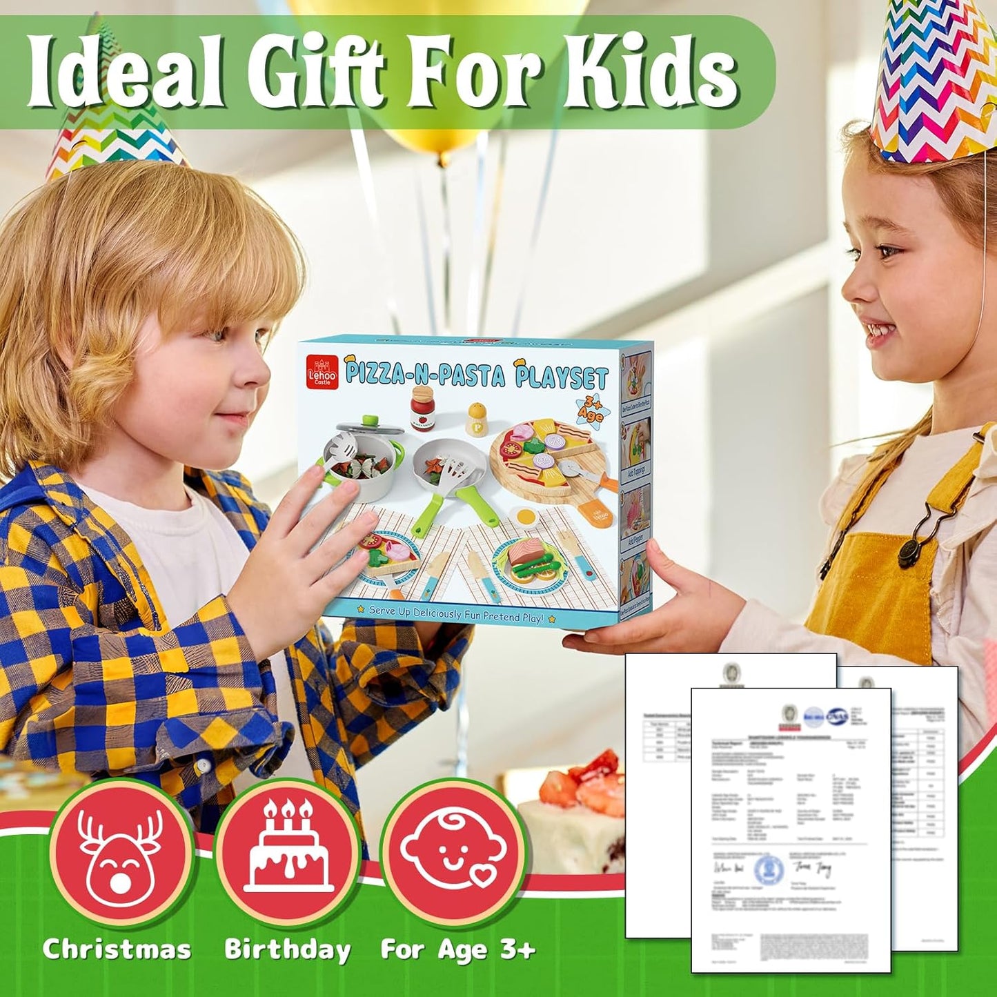Lehoo Castle Wooden Kitchen Play Set