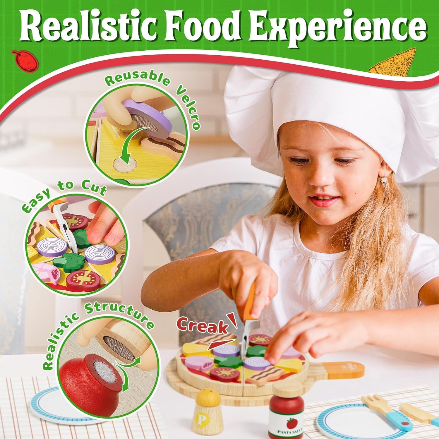 Lehoo Castle Wooden Kitchen Play Set