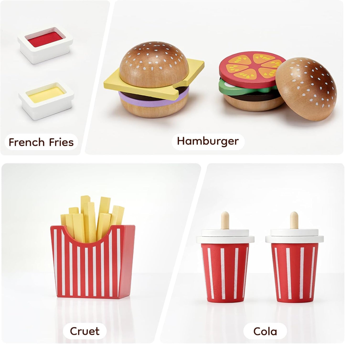 Wooden Burger Play Set
