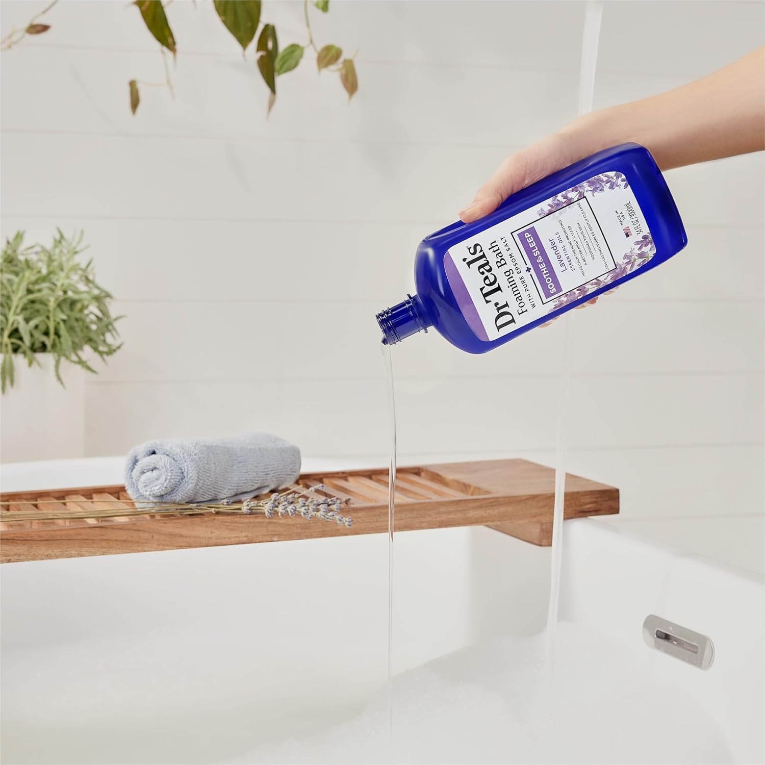 Pure Epsom Salt, Soothe & Sleep with Lavender, 34 Fl Oz (Pack of 2)