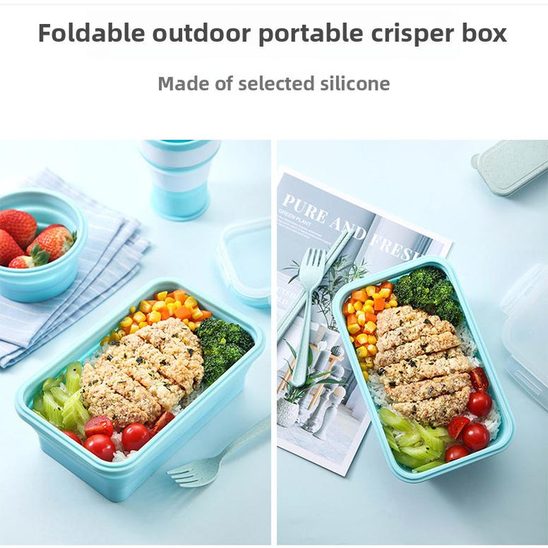 Portable Silicone Lunch Box