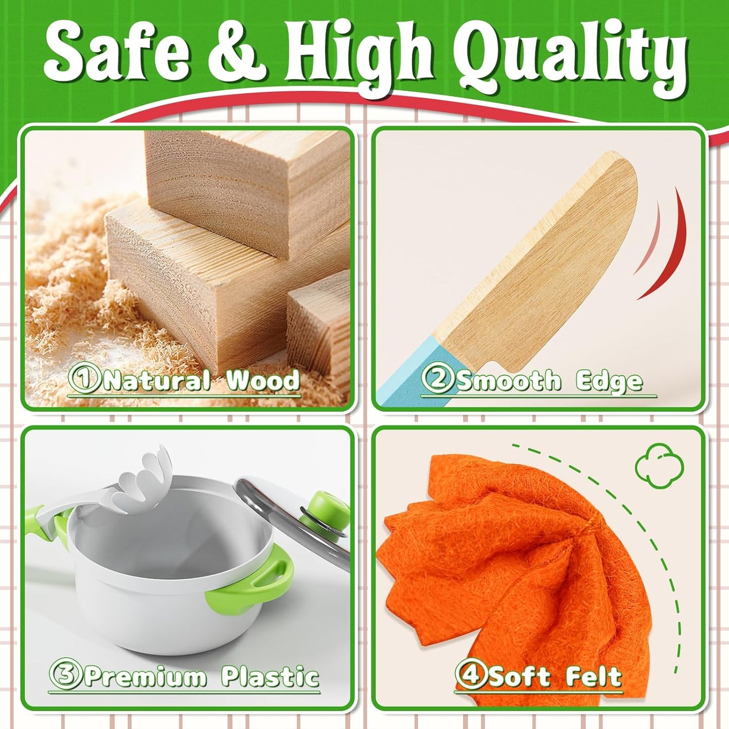 Lehoo Castle Wooden Kitchen Play Set