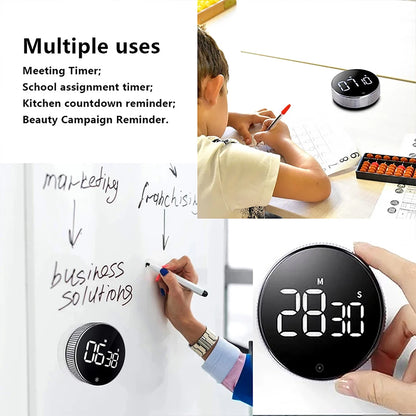 Kitchen Timer Digital Countdown Magnetic Egg Timer for Cooking with Constant Light Function