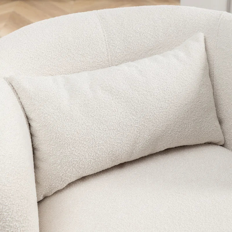 Sydney 34" Wide Boucle Upholstered Swivel Armchair