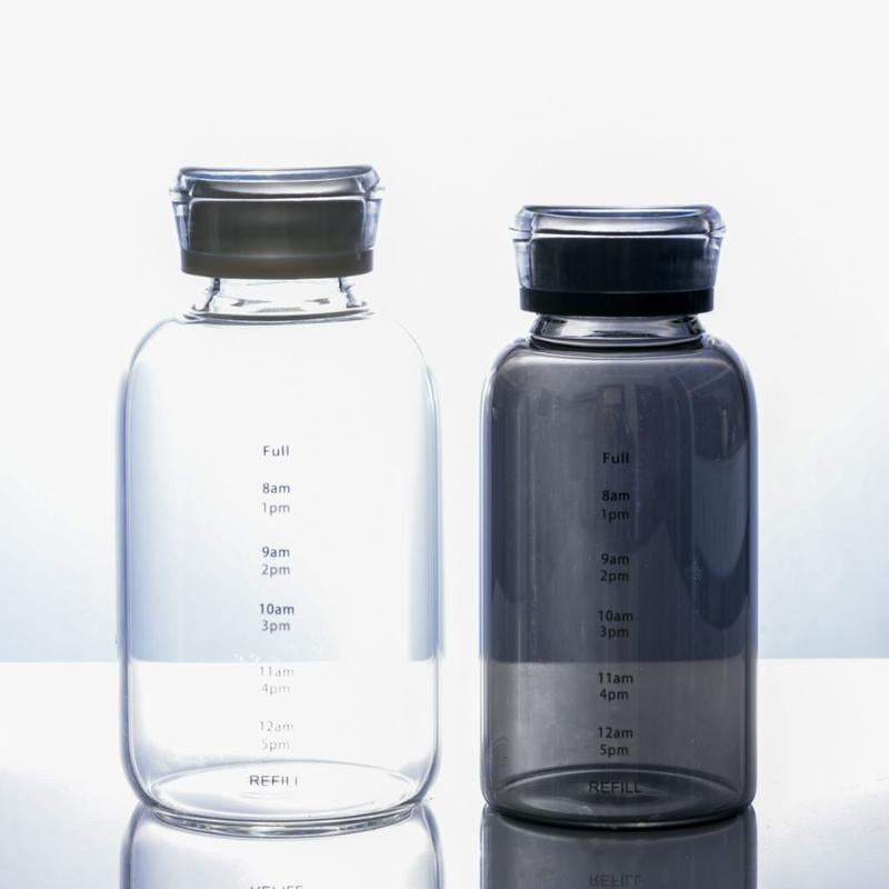 Motivational Glass Water Bottle