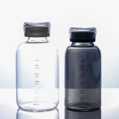 Motivational Glass Water Bottle
