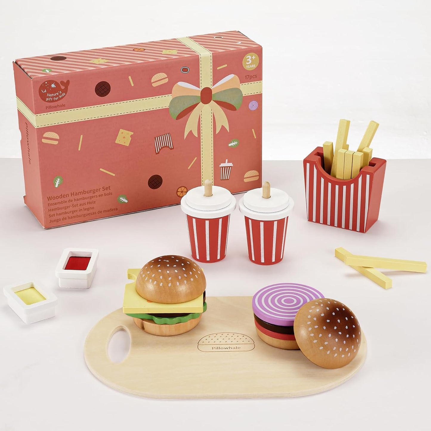 Wooden Burger Play Set