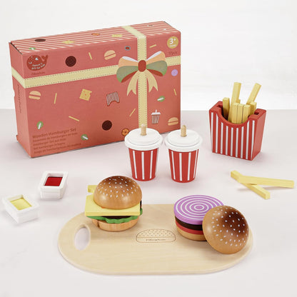 Wooden Burger Play Set