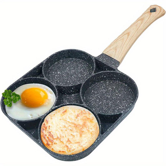  4-Hole Frying Pan | Made of Maifan Stone | Non-Stick