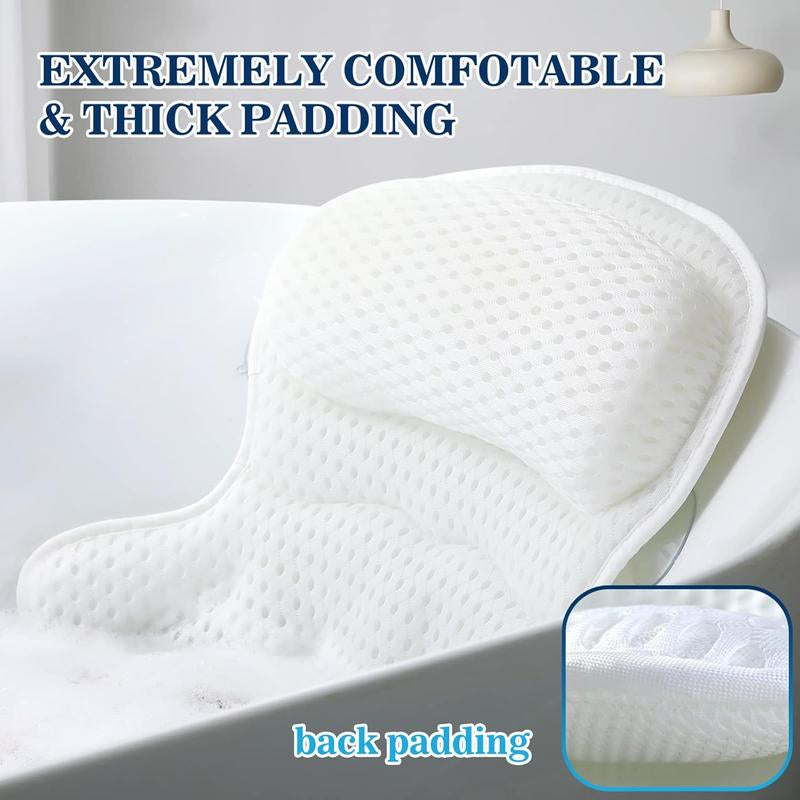 Luxury 4D Air-Mesh Bath Pillow
