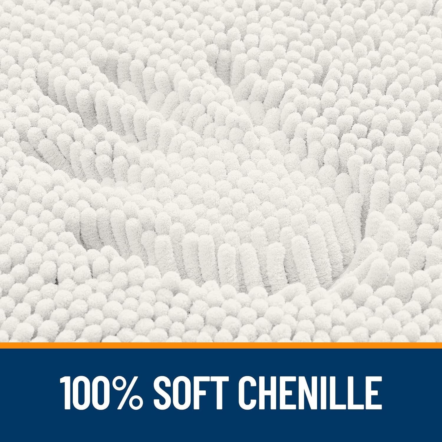 OLANLY Ultra-Soft Chenille Bath Rug