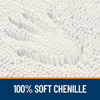 OLANLY Ultra-Soft Chenille Bath Rug