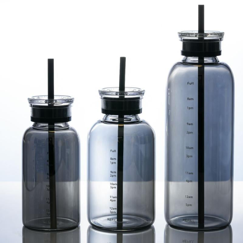 Motivational Glass Water Bottle