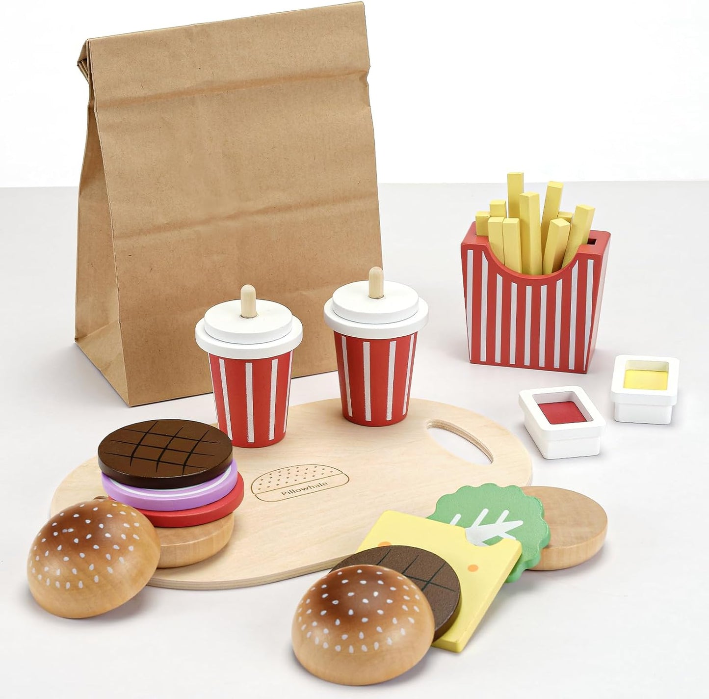 Wooden Burger Play Set
