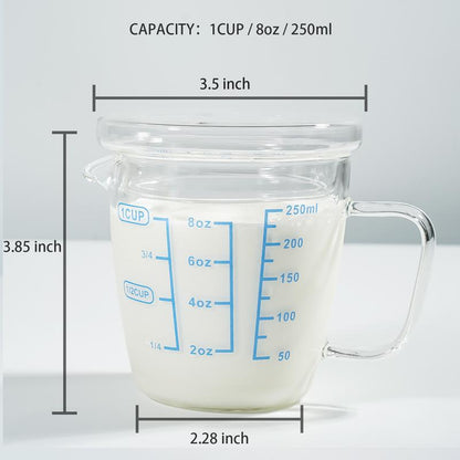 The 3-In-1 Measuring Cup (8oz, 1 Cup, 250mL)