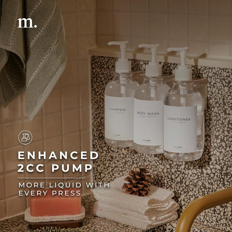 Shampoo, Conditioner, & Soap Dispense - Wall Mounted
