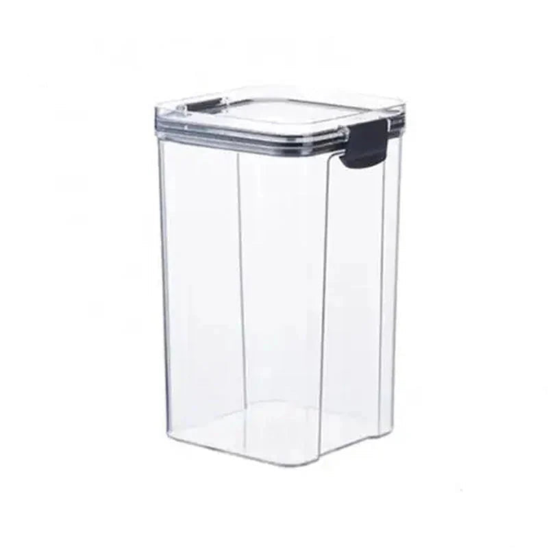 Multipurpose Food Storage Containers Set - Clear Jars with Lids for Cereal, Candy, and Dry Goods
