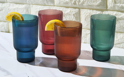 Shatterproof Acrylic Tall Drinking Glasses Set