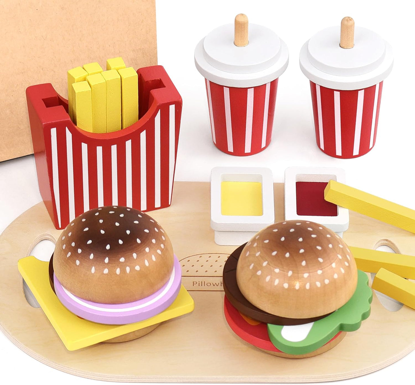 Wooden Burger Play Set