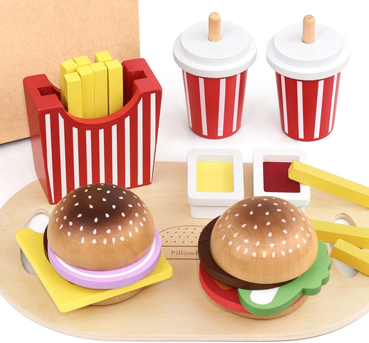 Wooden Burger Play Set