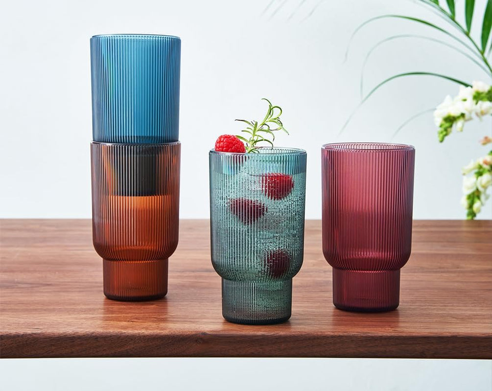Shatterproof Acrylic Tall Drinking Glasses Set