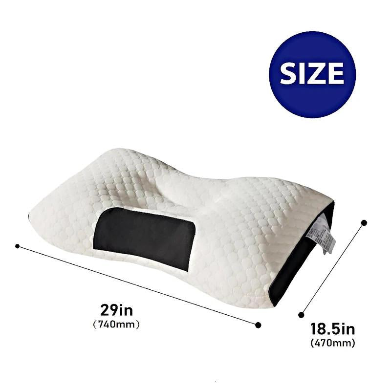 Soft Adjustable Ergonomic Knitted Massage Orthopedic Contour Support Neck Pillow