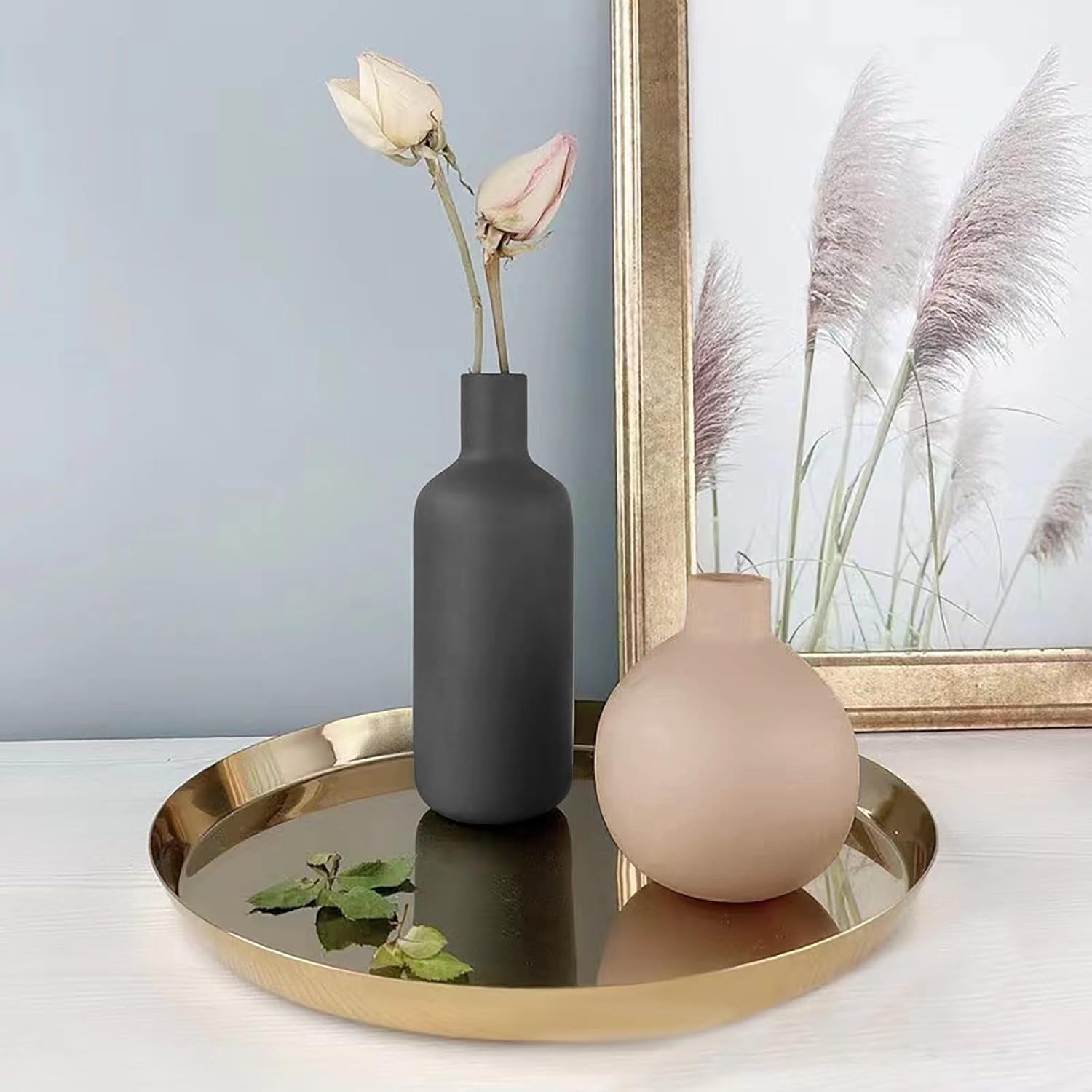 Ceramic Modern Farmhouse Vase, Set of 3