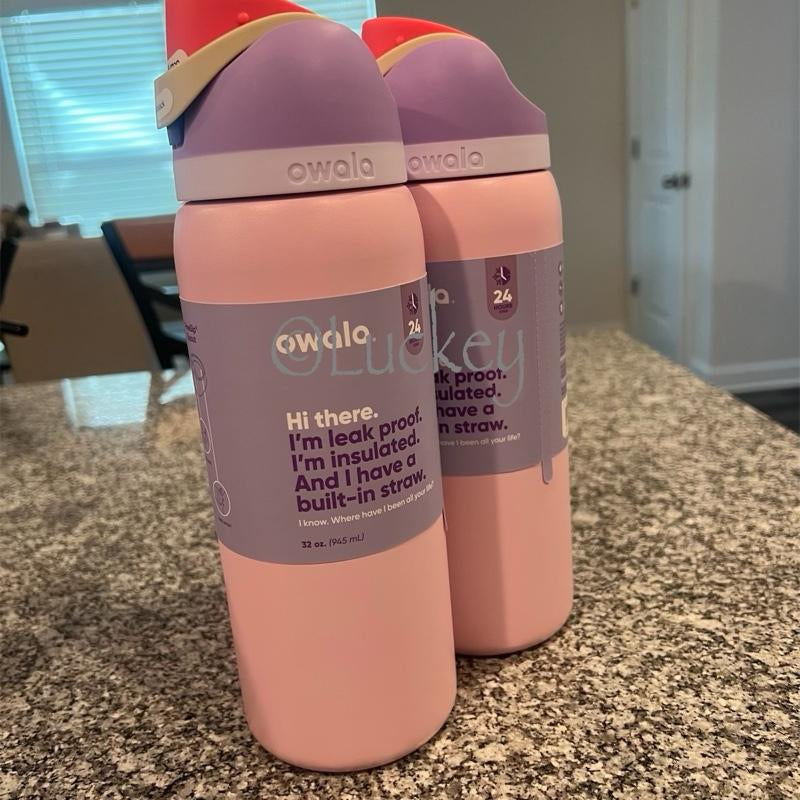 Owala Blossom Bunny 32Oz Drinkware Tumbler Water Bottle