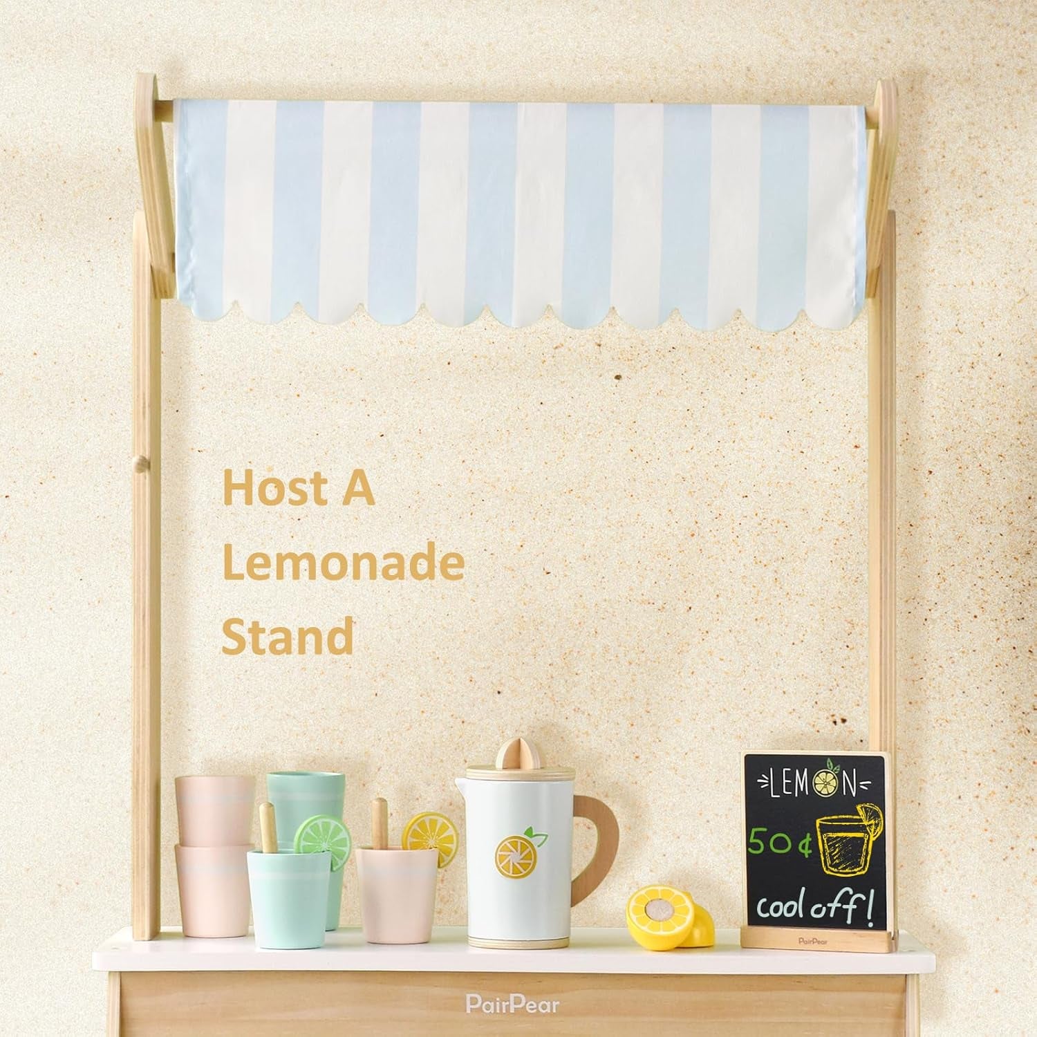 Wooden Lemonade Stand Play Set