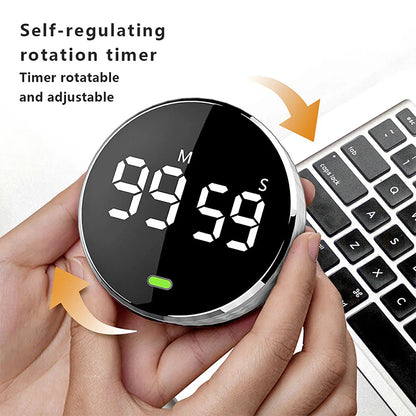 Kitchen Timer Digital Countdown Magnetic Egg Timer for Cooking with Constant Light Function