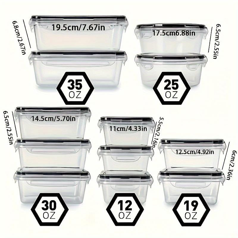 24-Pack Bpa-Free Airtight Food Storage Container Set