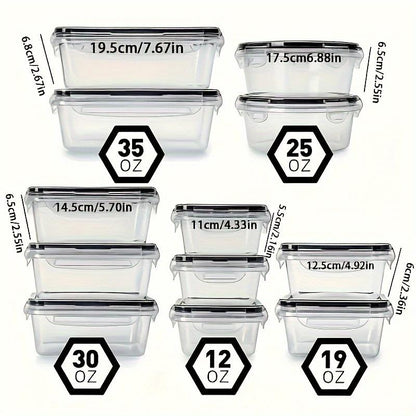 24-Pack Bpa-Free Airtight Food Storage Container Set