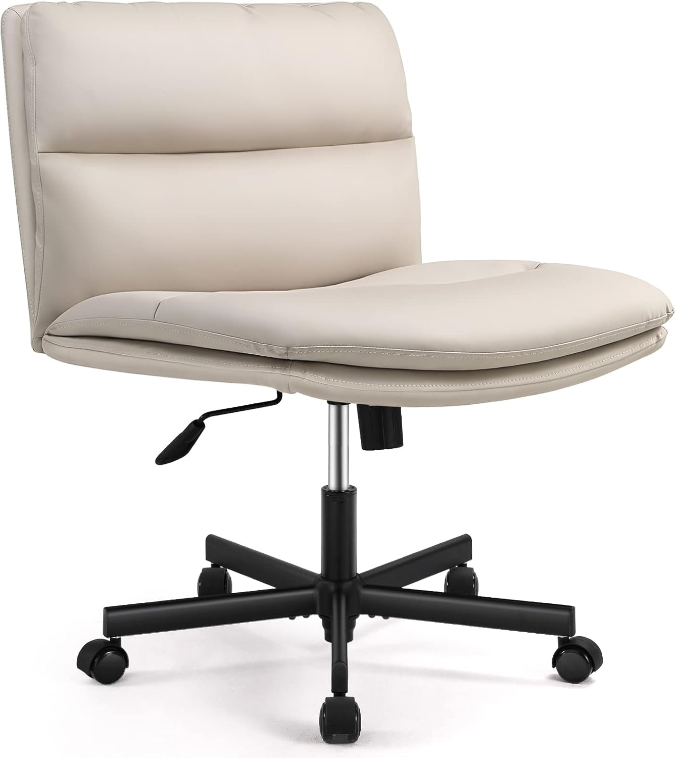 Criss Cross Armless Office Chair with Wheels
