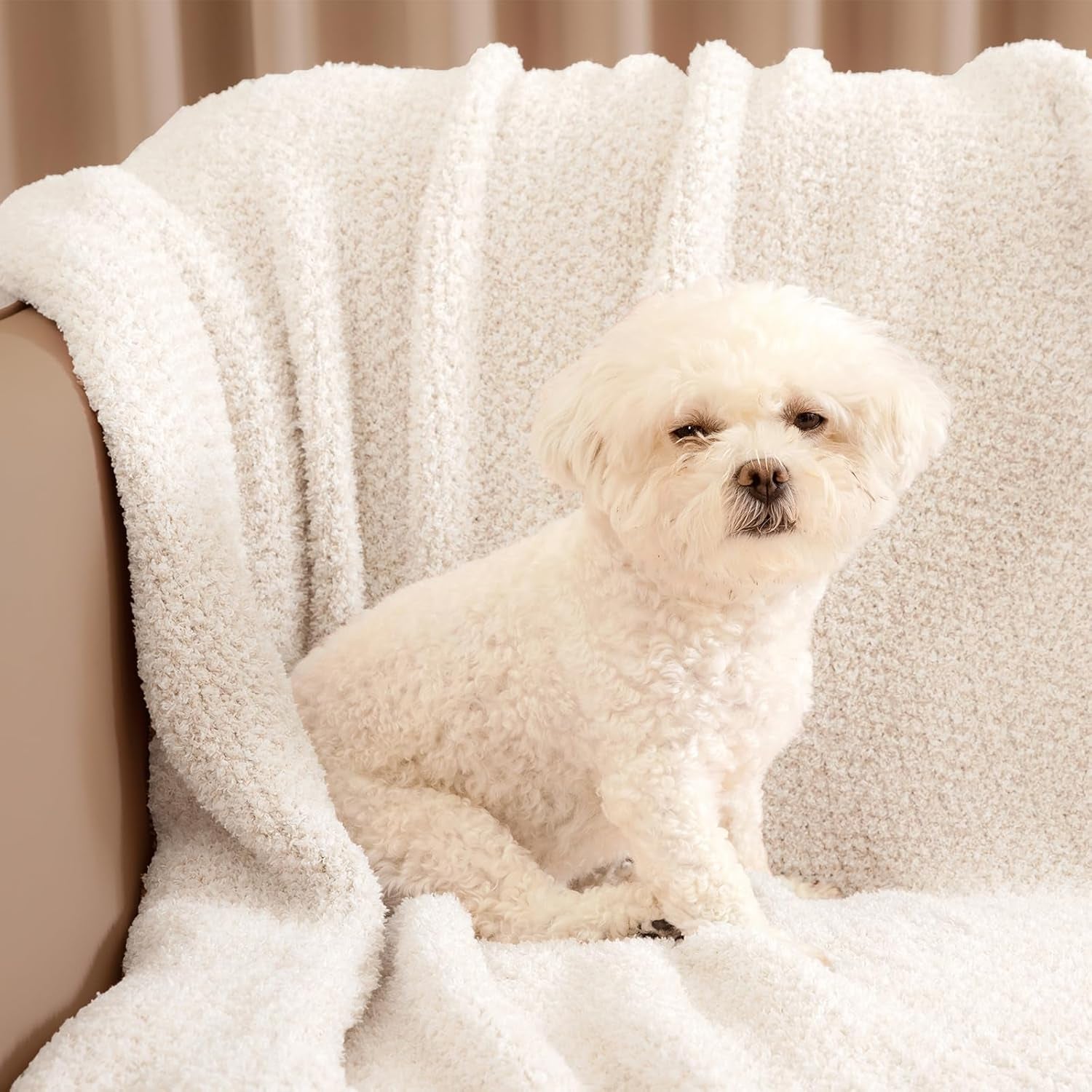 Snuggle Sac Knitted Throw Blanket