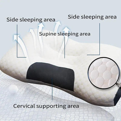 Soft Adjustable Ergonomic Knitted Massage Orthopedic Contour Support Neck Pillow