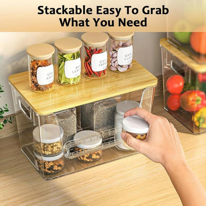 LAMU Stackable Acrylic Storage Boxes