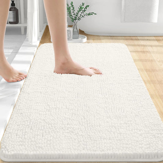OLANLY Ultra-Soft Chenille Bath Rug