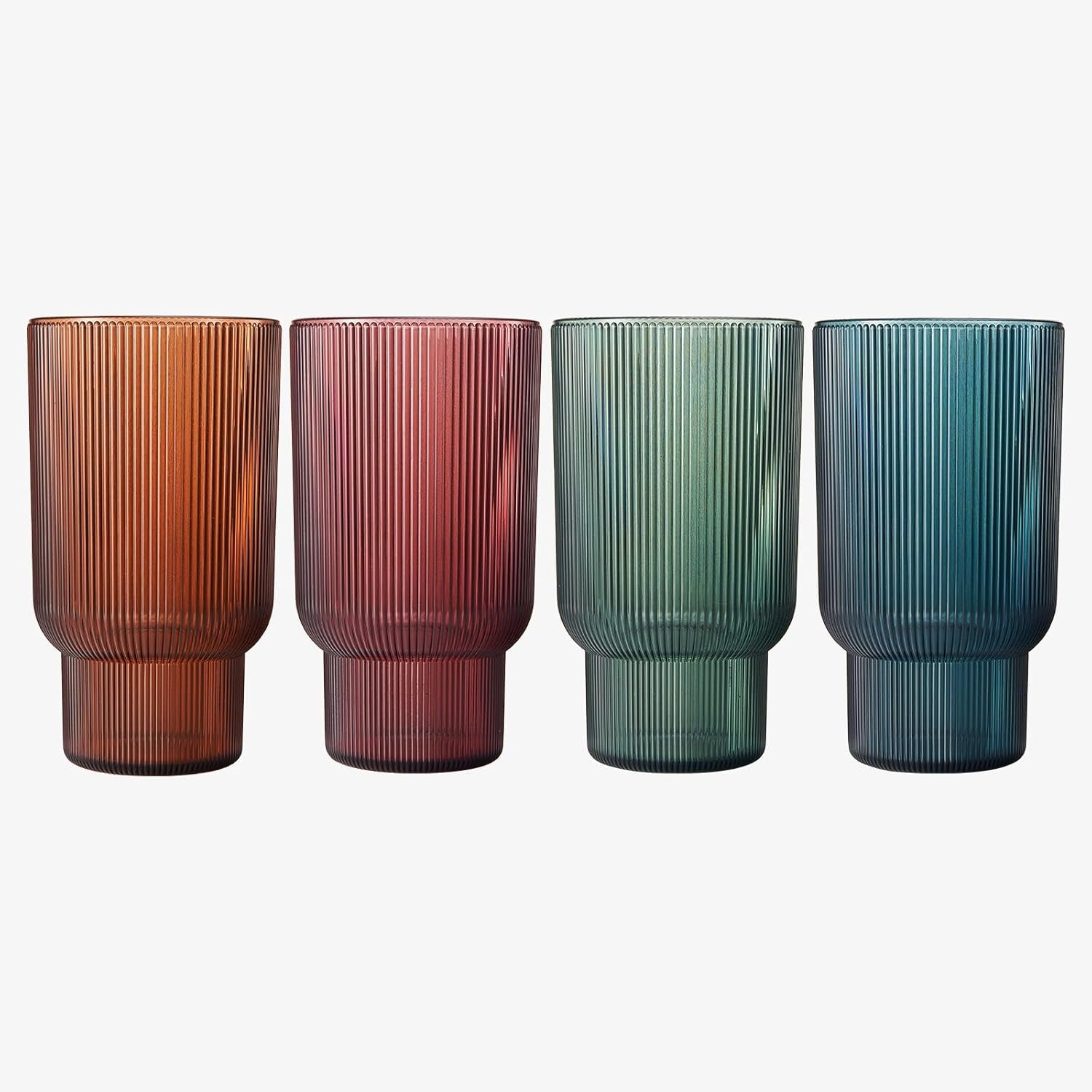 Shatterproof Acrylic Tall Drinking Glasses Set