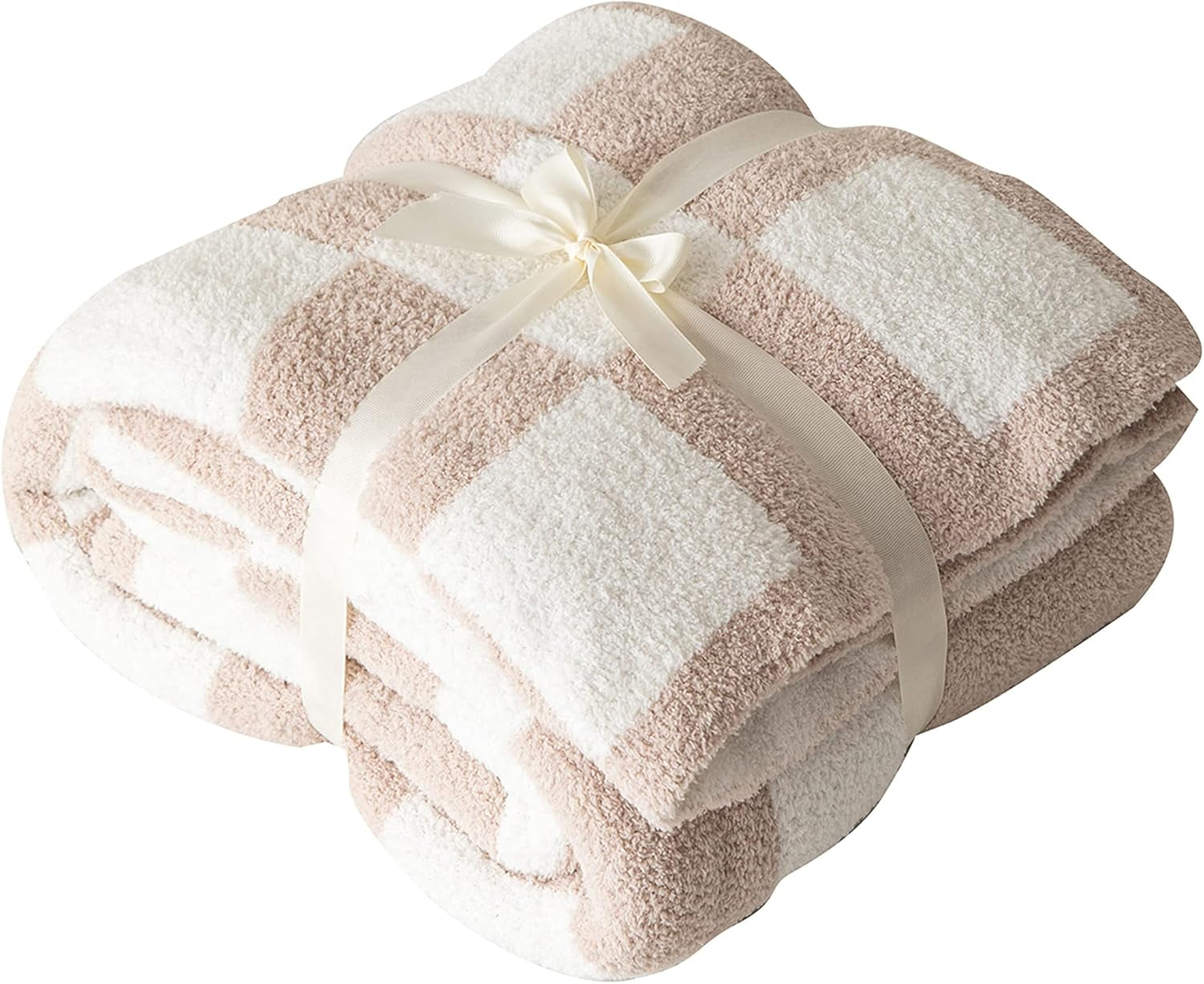 Ultra-Soft Microfiber Checkered Throw Blanket