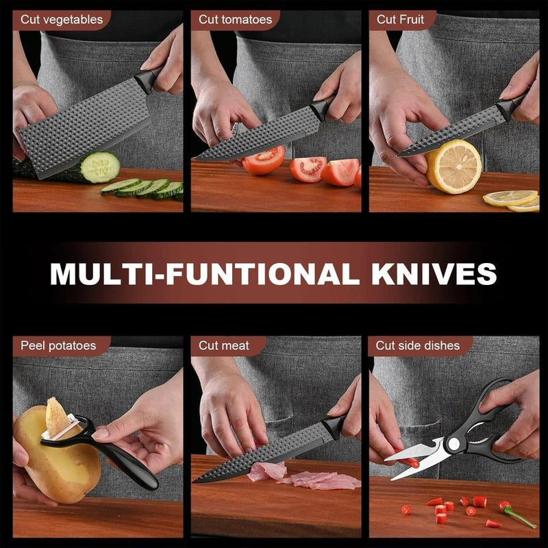 Chef's Knife Sets in Matte Black