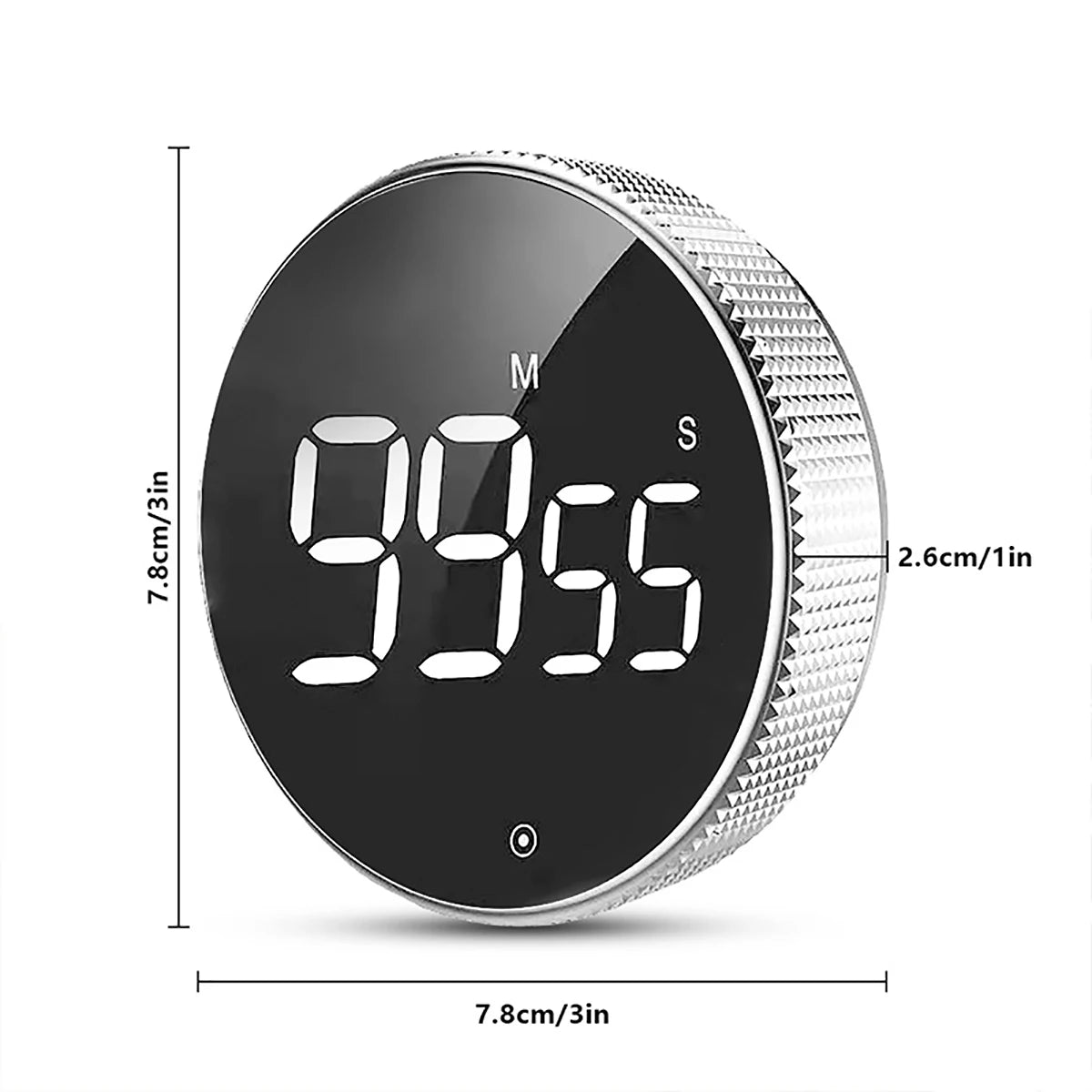 Kitchen Timer Digital Countdown Magnetic Egg Timer for Cooking with Constant Light Function