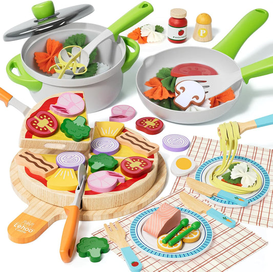 Lehoo Castle Wooden Kitchen Play Set