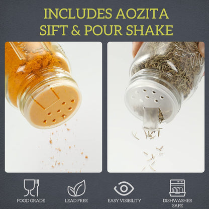 14-Piece Mini Mason Jar Spice Set 