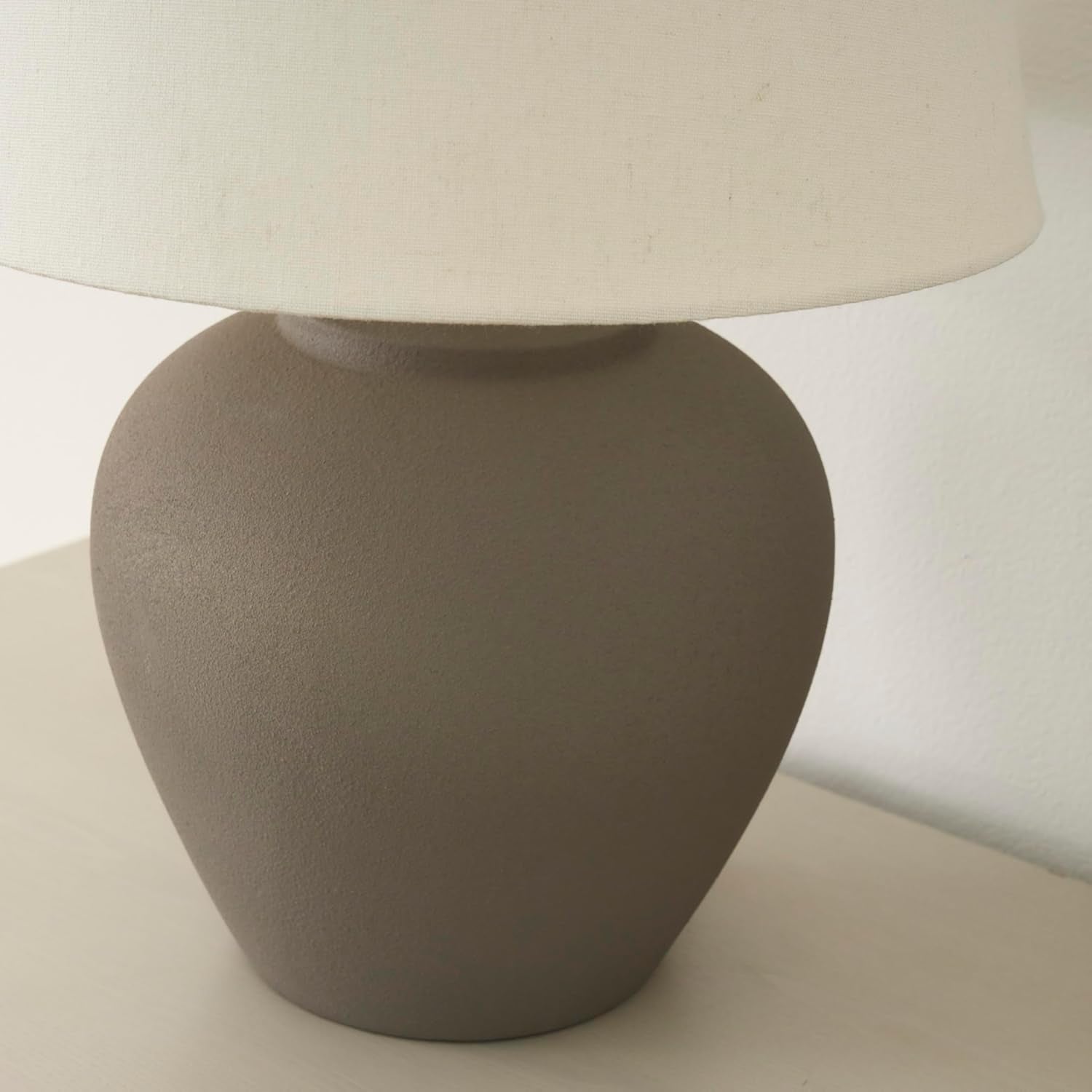 Brown Ceramic Pot Table Lamp