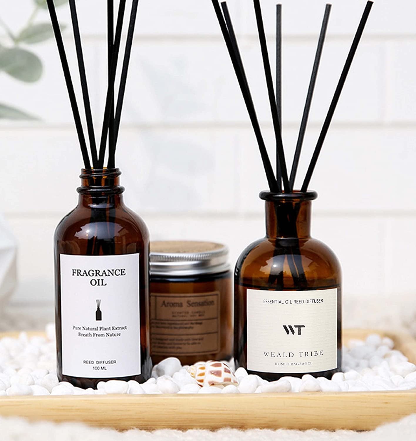 Flower Reed Diffuser Set Eucalyptus & Lavender