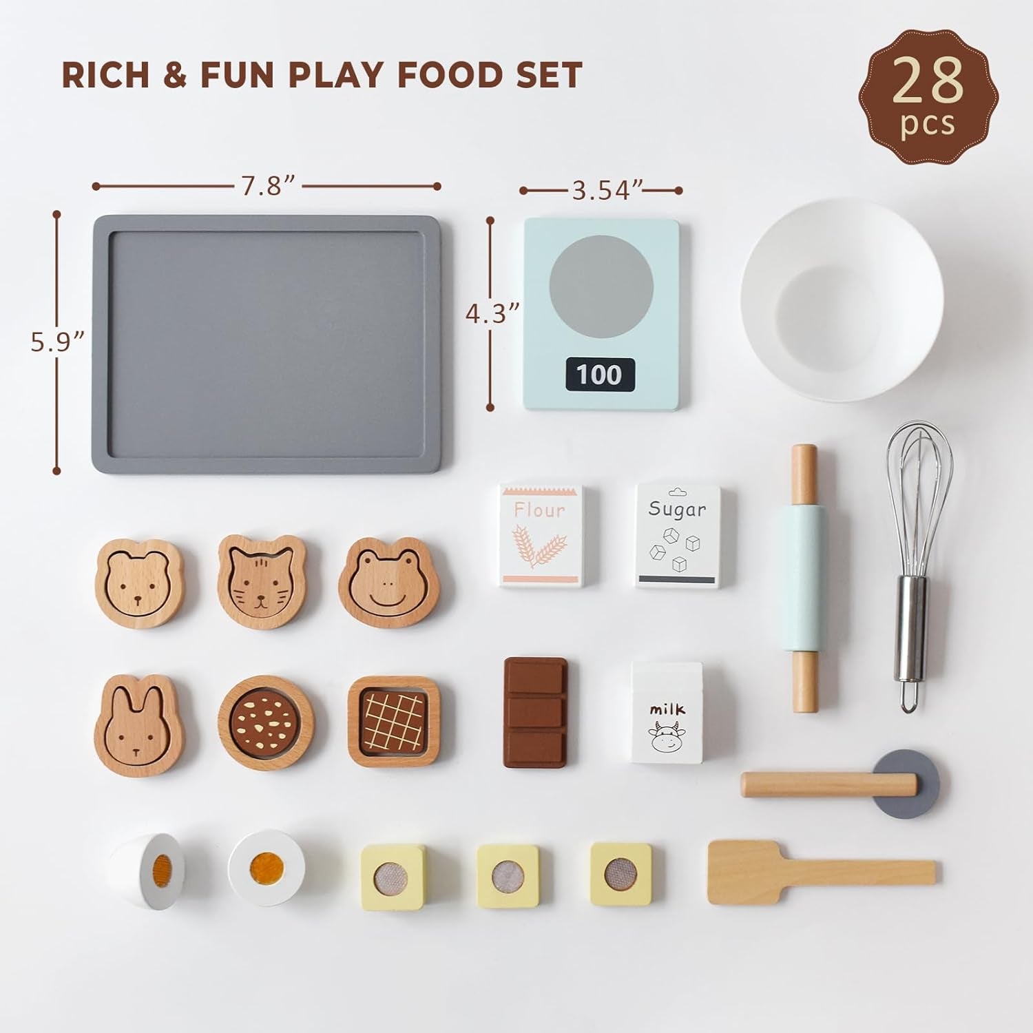 Wooden Cookie & Bakery Play Set