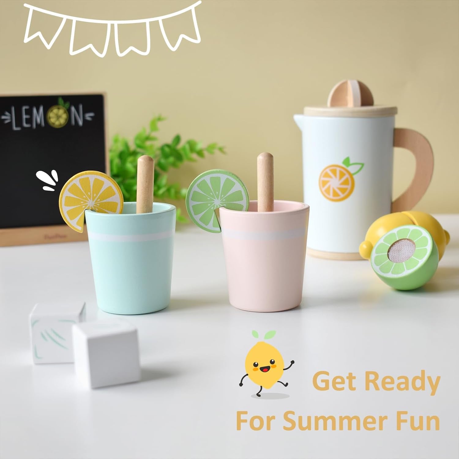 Wooden Lemonade Stand Play Set