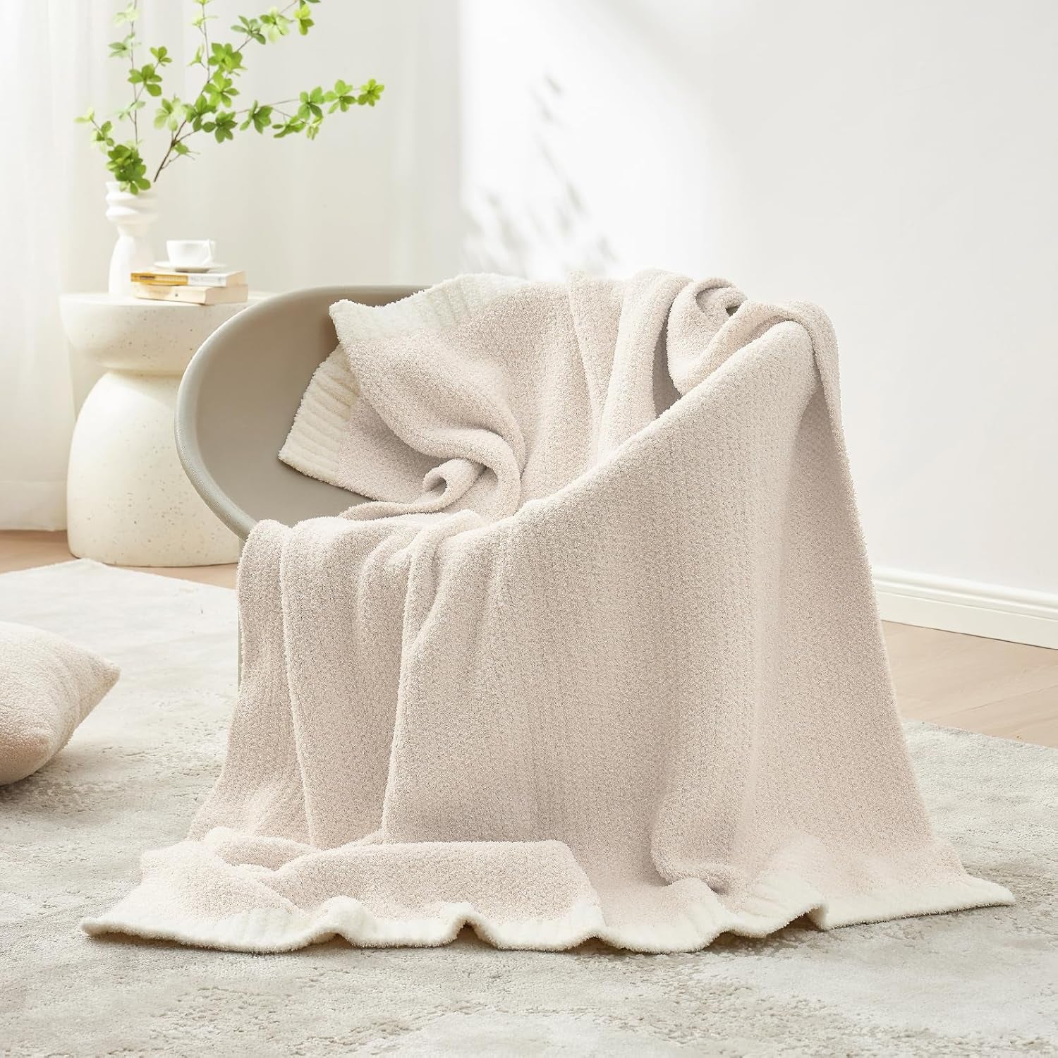 Snuggle Sac Knitted Throw Blanket
